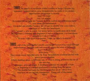 CD Joëlle Léandre: Trans 2