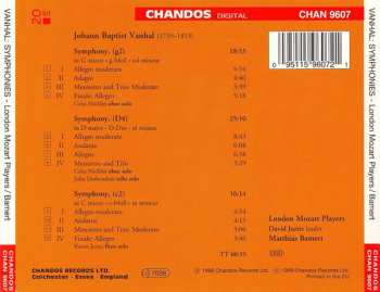 CD Johann Baptist Vanhal: Symphonies