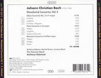 CD Johann Christian Bach: Woodwind Concertos Vol. 2