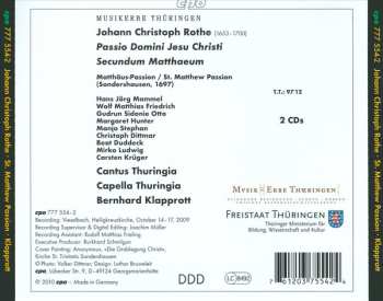 2CD Cantus Thuringia: Matthäus-Passion