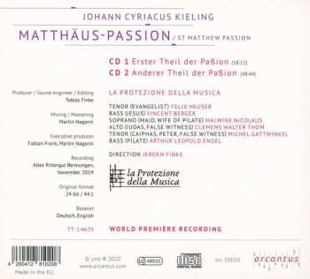 2CD La Protezione Della Musica: Matthäus Passion / St. Matthew Passion