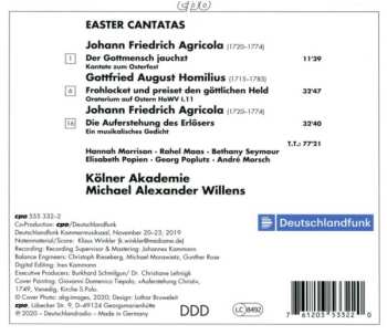 CD Gottfried August Homilius: Die Auferstehung Des Erlösers: Easter Cantatas