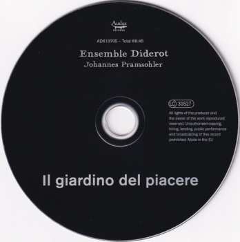 CD Ensemble Diderot: Il Giardino Del Piacere