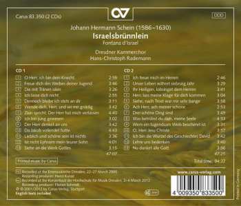 2CD Johann Hermann Schein: Israelsbrünnlein