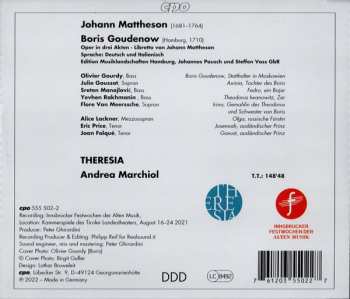 2CD Johann Mattheson: Boris Goudenow
