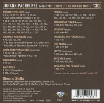 13CD/Zestaw pudełkowy Johann Pachelbel: Complete Keyboard Music
