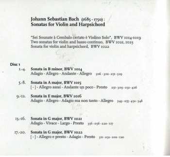 2SACD Johann Sebastian Bach: A Violino E Cembalo (Sonatas For Violin & Harpsichord BWV 1014-1019, 1021-1023)