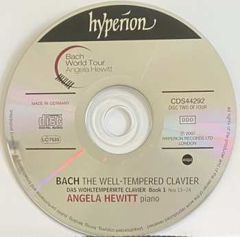 4CD/Zestaw pudełkowy Johann Sebastian Bach: The Well-Tempered Clavier