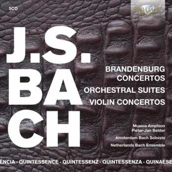 5CD/Zestaw pudełkowy Johann Sebastian Bach: Brandenburg Concertos, Orchestral Suites, Violin Concertos