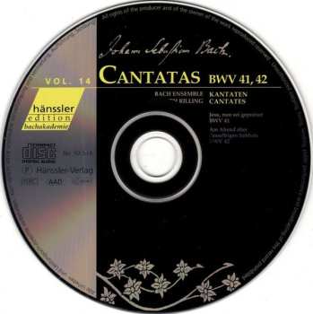 CD Johann Sebastian Bach: Cantatas BWV 41, 42