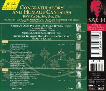 2CD Johann Sebastian Bach: Congratulatory And Hommage Cantatas (BWV 30a, 36c, 36b, 134a, 173a)