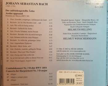 CD Johann Sebastian Bach: Der Zufriedengestellte Aolus / Aeolus Appeased : Dramma Per Musica BWV 205