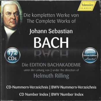172CD/Zestaw pudełkowy Johann Sebastian Bach: Die Kompletten Werke Von Johann Sebastian Bach (Edition Bachakademie)