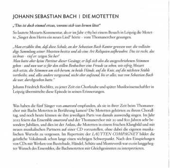 CD Johann Sebastian Bach: Die Motetten