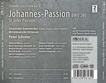 2CD Johann Sebastian Bach: Johannes-Passion / St John Passion