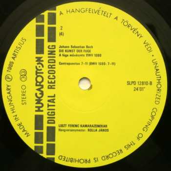 2LP/Zestaw pudełkowy Johann Sebastian Bach: Die Kunst Der Fuge
