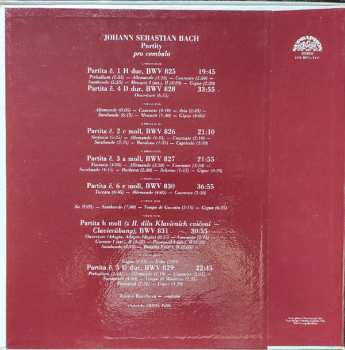 4LP/Zestaw pudełkowy Johann Sebastian Bach: Partity Pro Cemballo