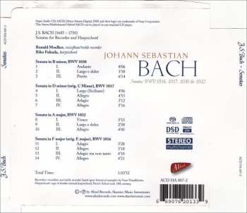 SACD Johann Sebastian Bach: Sonatas BWV 1016, 1017, 1030 & 1032