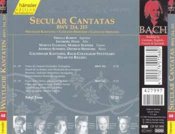 CD Johann Sebastian Bach: Secular Cantatas BWV 214, 215