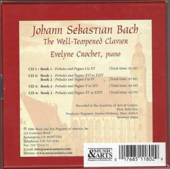 4CD/Zestaw pudełkowy Johann Sebastian Bach: The Well-Tempered Clavier