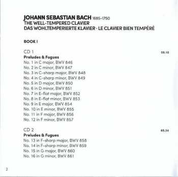 5CD/Zestaw pudełkowy Johann Sebastian Bach: The Well-Tempered Clavier = Das Wohltemperierte Clavier = Le Clavier Bien Tempéré