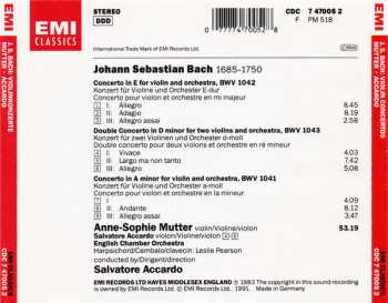CD Johann Sebastian Bach: Concerto For Two Violins In D Minor / Violin Concertos In A Minor & E Major
