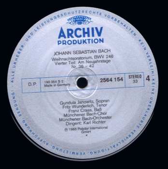 3LP/Zestaw pudełkowy Johann Sebastian Bach: Weihnachtsoratorium BWV 248