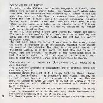 CD Johannes Brahms: Liebeslieder Walzer Op. 52a / Souvenir De La Russie Op. 151 / Neue Liebeslieder Walzer Op. 65a / Variationen Op. 23 (Complete Original Works For Piano 4 Hands Vol. II)