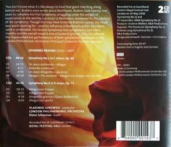 2CD Johannes Brahms: Symphony No.1 • Symphony No.2