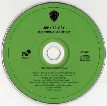 CD Long John Baldry: Everything Stops For Tea