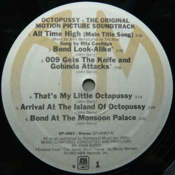 LP John Barry: Octopussy (Original Motion Picture Soundtrack)