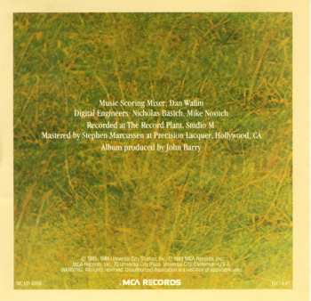 CD John Barry: Out Of Africa (Music From The Motion Picture Soundtrack)