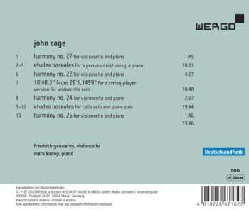 CD John Cage: Etudes Boreales / Harmonies / 10'40.3"