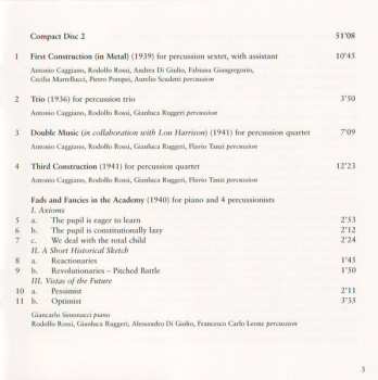 2CD John Cage: Music For Piano And Percussion