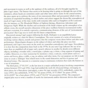 CD John Cage: Music For An Aquatic Ballet · Music For Carillon No. 6