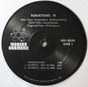 LP John Cage: Variations IV CLR