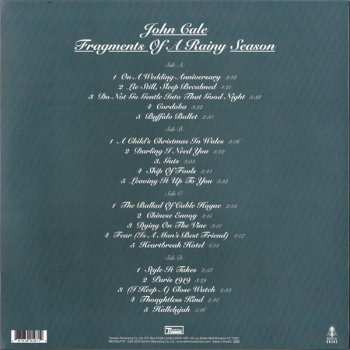 2LP John Cale: Fragments Of A Rainy Season