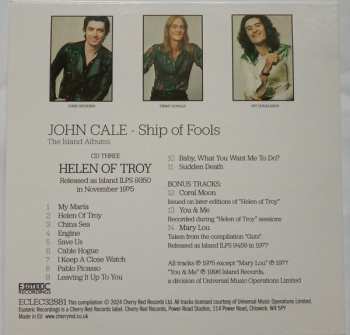 3CD/Zestaw pudełkowy John Cale: Ship Of Fools (The Island Albums)