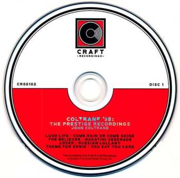 5CD/Zestaw pudełkowy John Coltrane: Coltrane '58: The Prestige Recordings