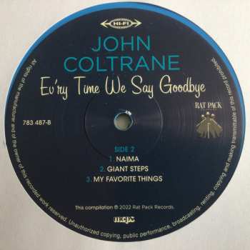 LP/CD John Coltrane: Ev’ry Time We Say Goodbye LTD | CLR