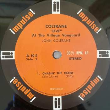LP John Coltrane: "Live" At The Village Vanguard