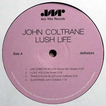 LP John Coltrane: Lush Life LTD