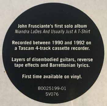 2LP John Frusciante: Niandra LaDes And Usually Just A T-Shirt