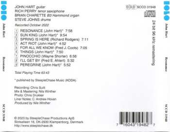 CD John Hart: Resonance