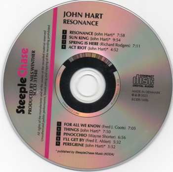 CD John Hart: Resonance