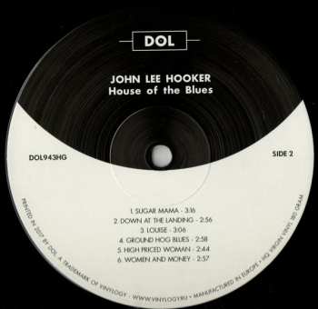 LP John Lee Hooker: House Of The Blues