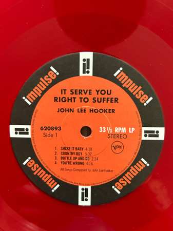 LP John Lee Hooker: It Serve You Right To Suffer CLR | LTD