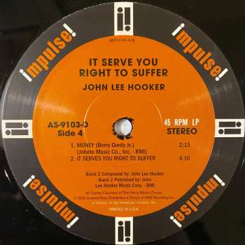 2LP John Lee Hooker: It Serve You Right To Suffer