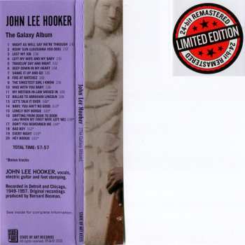 CD John Lee Hooker: John Lee Hooker (The Galaxy Album) LTD