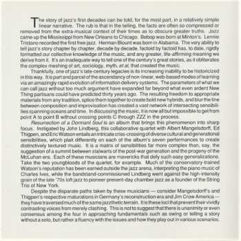 CD John Lindberg: Resurrection Of A Dormant Soul